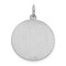 Sterling Silver Brocaded Initial Capital J Charm Jewerly 27mm x 20mm